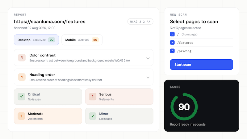 Your first report, one click away